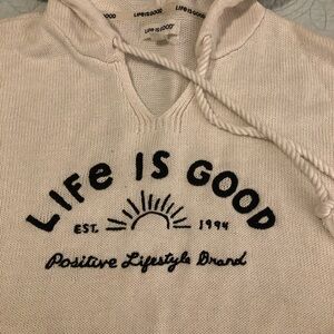 Life is Good hooded sweater. Size XL.